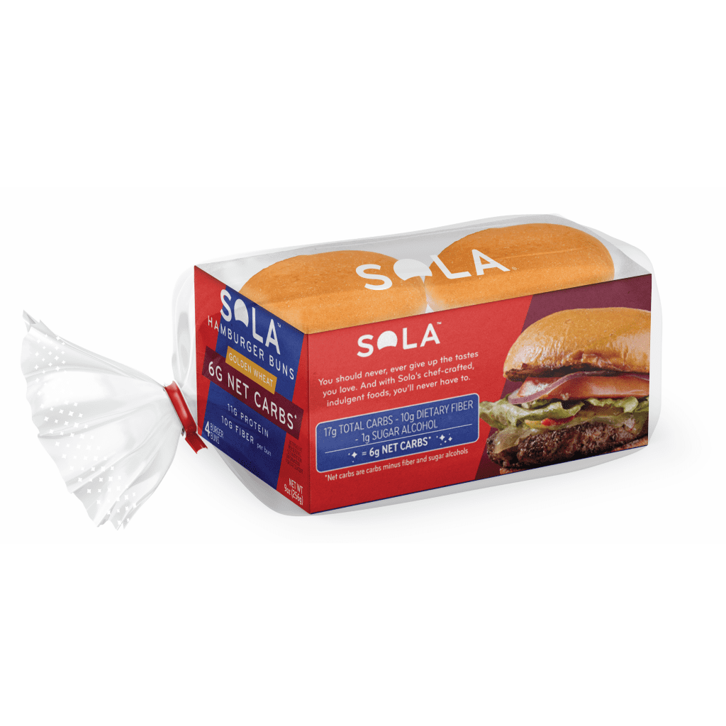 SOLA Golden Wheat Burger Buns Paq (4 unds) Green Co. Fresh Food Market